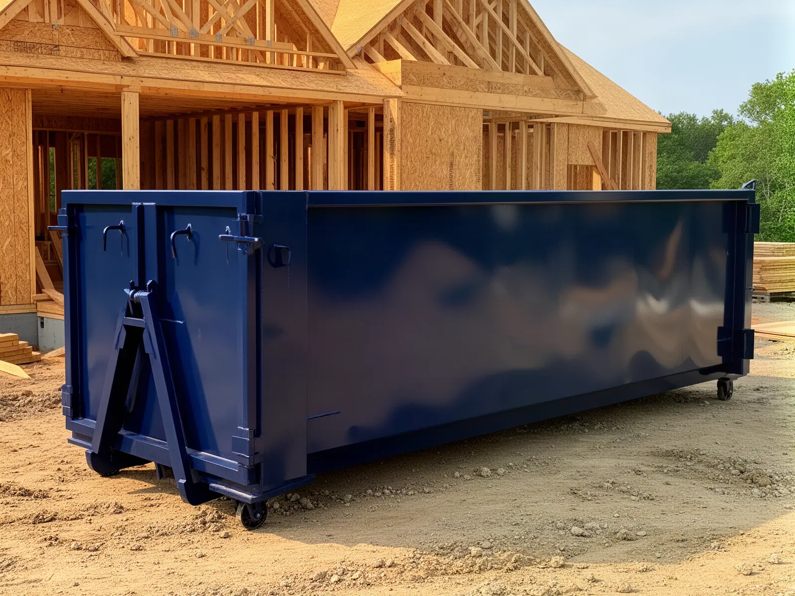 Roll-off dumpster from Travis Bros Dumpster Services in Dallas, TX